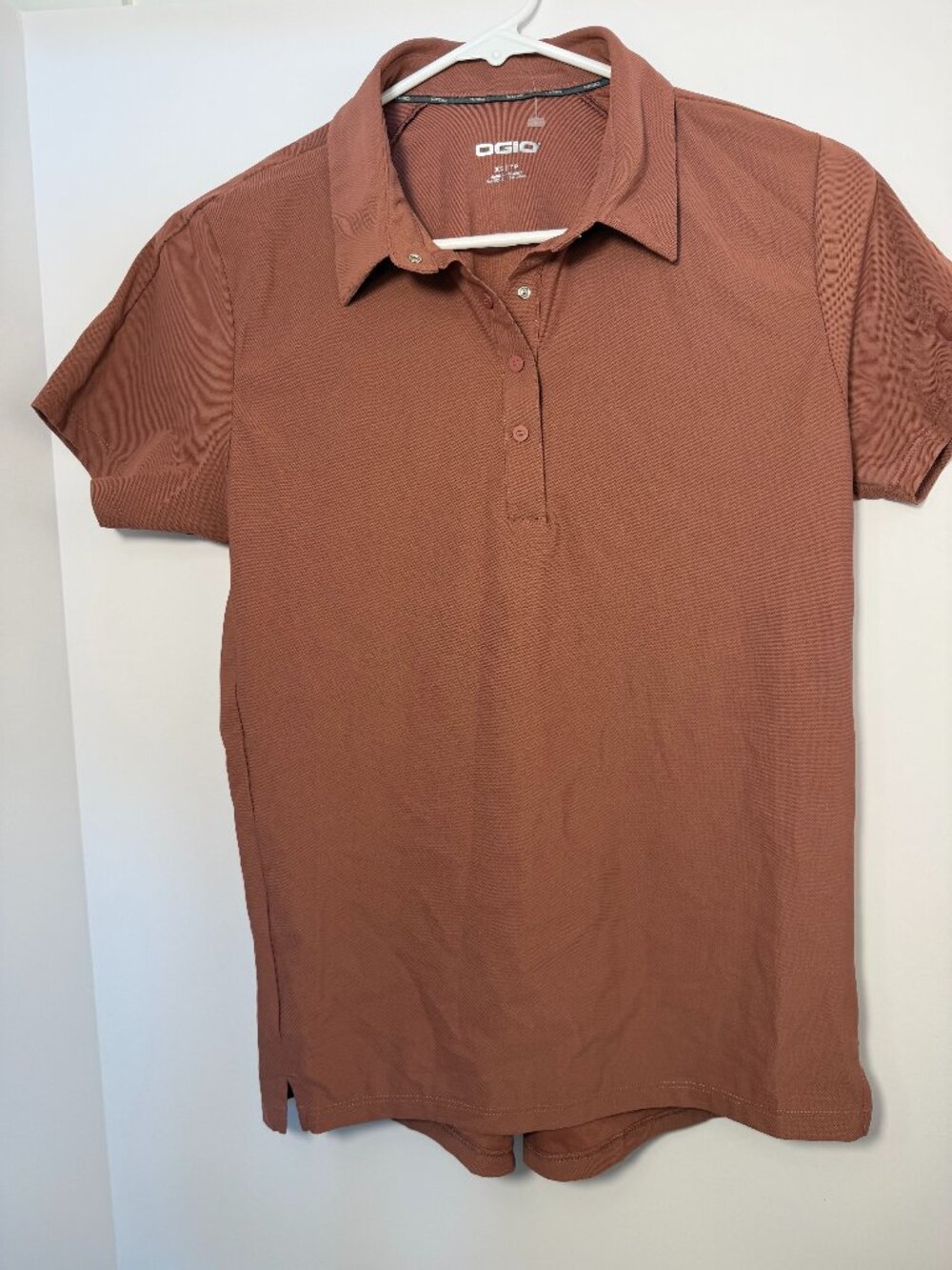 OGIO Women's Mauve Brown Moisture Wicking Performance Polo Shirt Size XS